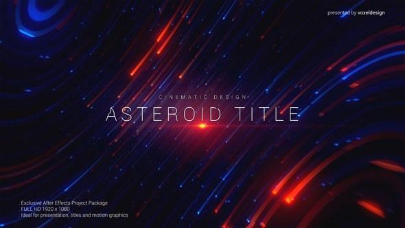 Videohive Asteroid Cinematic Title Titles template preview