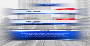 Lower Third News Video Displays template preview