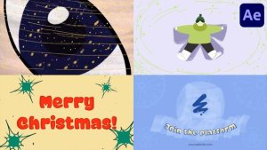 Videohive Snow Angel Logo Opener for After Effects Openers template preview