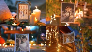 Videohive Wedding Photo Gallery -Autumn Night Garden Video Displays template preview