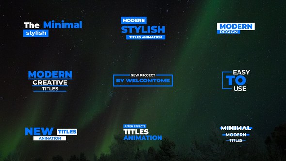 Videohive Big Modern Titles | AE Titles template preview