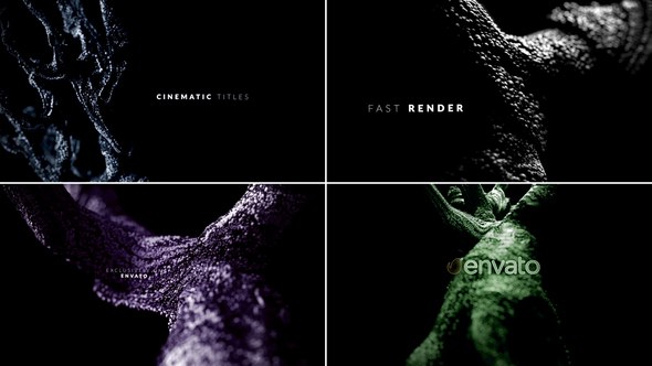 Videohive Dark Cinematic Titles Video Displays template preview