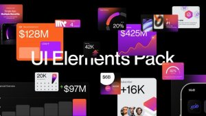 UI Elements Pack Elements template preview