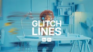 Videohive Premium Overlays Glitch Lines Elements template preview