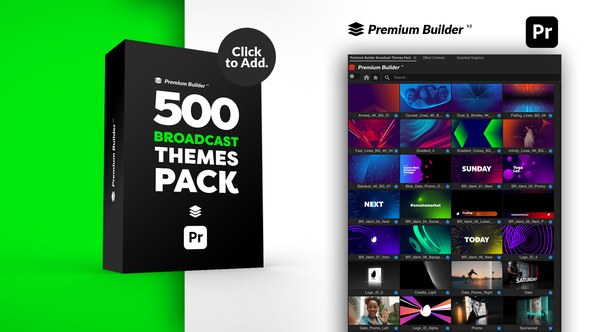 Broadcast Themes Pack for Premiere Pro Premiere Pro template preview
