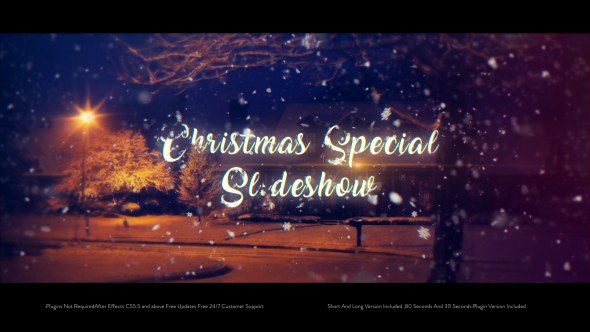Christmas Special Slideshow Video Displays template preview