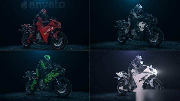 Videohive Sport Bike Reveal Logo Stings template preview
