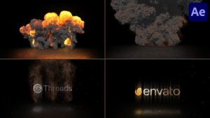 Videohive Fast Explosions Logo Reveal for After Effects Logo Stings template preview