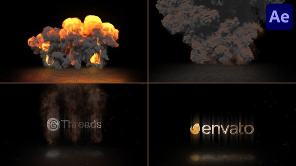 Videohive Fast Explosions Logo Reveal for After Effects Logo Stings template preview