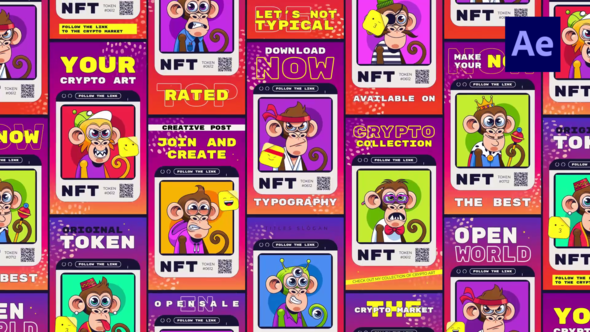 Videohive NFT Instagram Portrait Square Stories Product Promo template preview