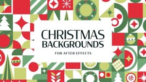 Videohive Christmas Backgrounds Elements template preview