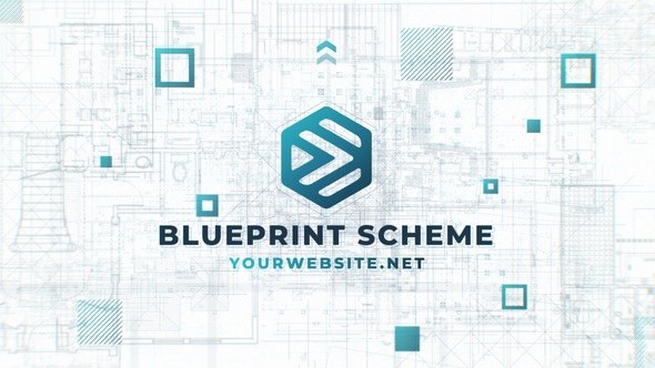 Videohive Blueprint Scheme Logo Logo Stings template preview