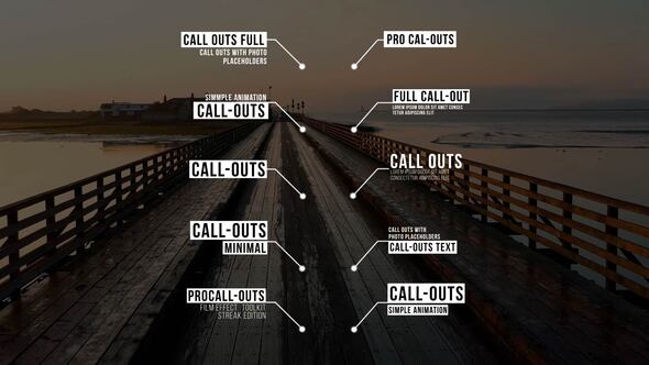 Videohive Call-Outs | After Effects Titles template preview