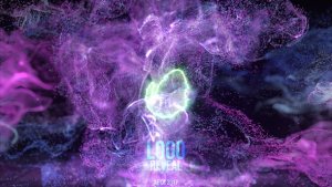Videohive Neon Fluid Particles Reveal Logo Stings template preview