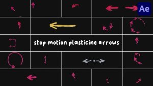Videohive Stop Motion Plasticine Arrows for After Effects Elements template preview