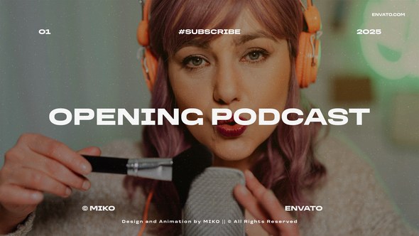 Videohive Opening Podcast Openers template preview
