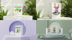 Videohive Paper bag mockup 60400024 Product Promo template preview
