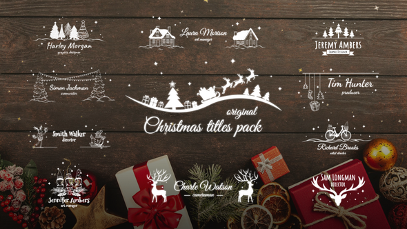Videohive Christmas Titles Pack / AE 55842267 Titles template preview
