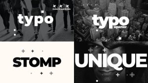 Videohive Typo Fast Titles template preview