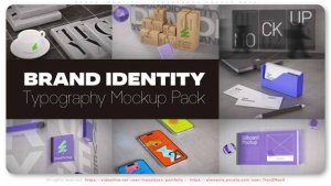 Videohive Brand Identity - Typography Mockup Pack Openers template preview