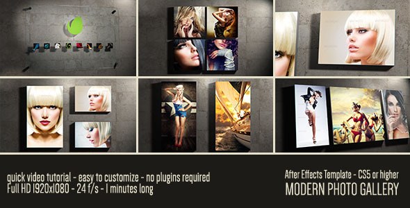 Modern Photo Gallery Video Displays template preview