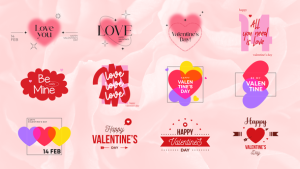 Videohive Valentine's Day Titles Titles template preview