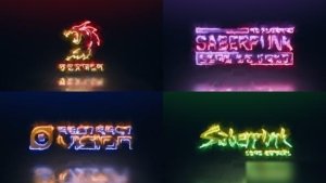 Videohive SaberPunk Logo Reveal (No Plugins) Logo Stings template preview