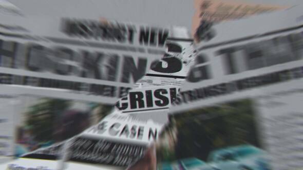 Videohive Ripped Newspaper Headlines Openers template preview