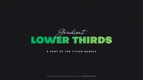 Videohive Lower Thirds - Gradient Elements template preview