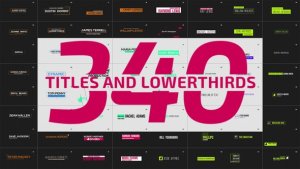Videohive Motion Titles and Lowerthirds Elements template preview