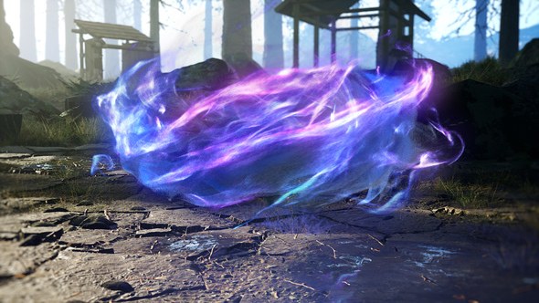 Videohive Mystical Particles Intro Logo Stings template preview