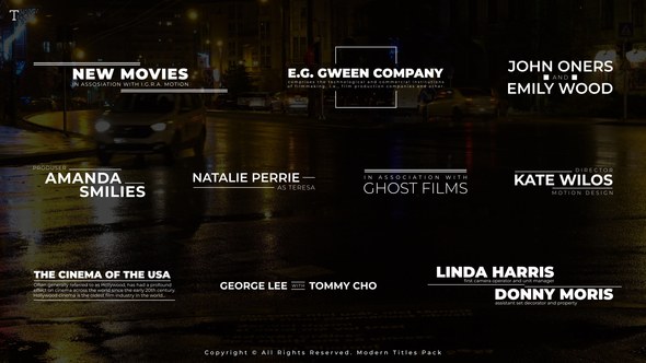 Videohive Modern Titles Pack 55470998 Titles template preview
