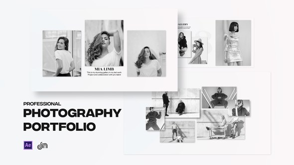 Videohive Photography Portfolio Video Displays template preview