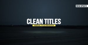 Clean Titles Video Displays template preview