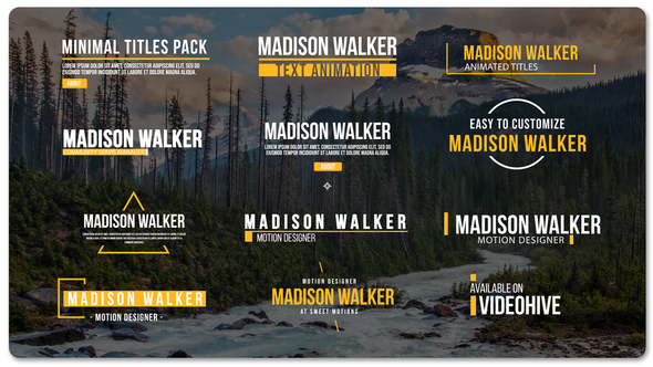 Videohive Minimal Smooth Titles V1 49399021 Titles template preview