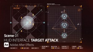 Videohive HUD Interface Target Attack Ae 01 Infographics template preview