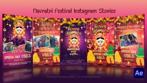 Videohive Navratri festival Instagram Stories Video Displays template preview
