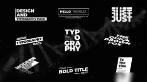 Videohive Bold Titles 3.0 | After Effects 53062891 Titles template preview
