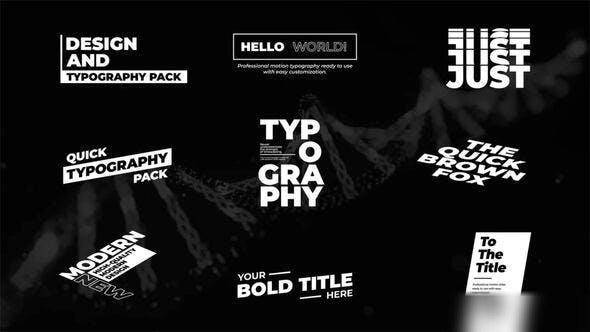 Videohive Bold Titles 3.0 | After Effects 53062891 Titles template preview
