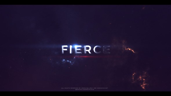 Fierce - Action Trailer Titles Video Displays template preview