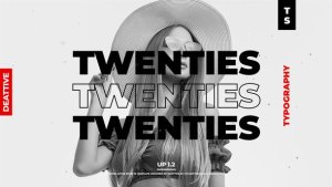 Videohive Twinties - Typography Titles template preview