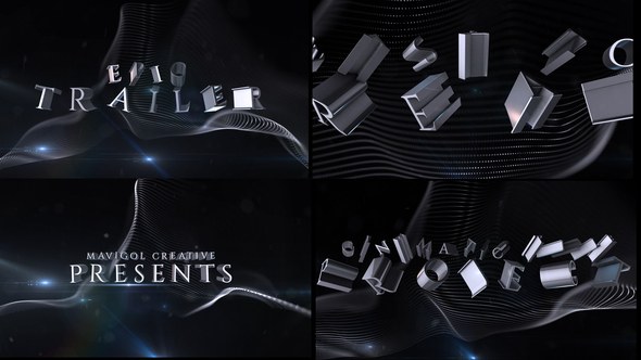Videohive Cinematic 3D Title Animation Titles template preview