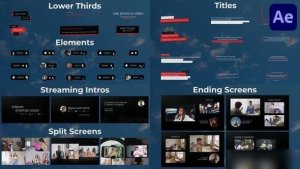 Videohive Minimal Youtube Kit for After Effects Openers template preview