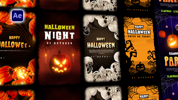 Videohive Halloween Stories Pack 54756612 Openers template preview