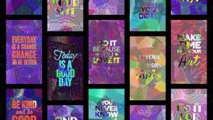 Videohive Broken Kaleidoscope Posters Video Displays template preview