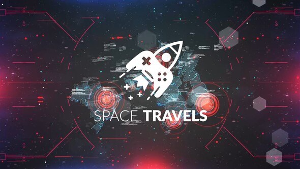 Videohive Space Travels Logo Stings template preview