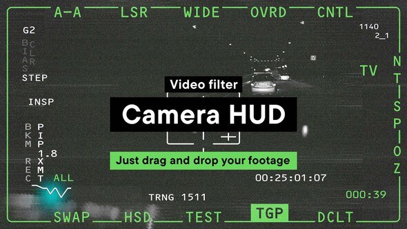 Videohive Aerial Camera / Drone Target HUD Video Effect Template Elements template preview