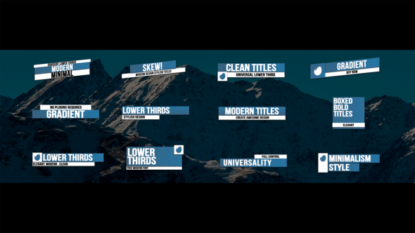 Videohive Lower Thirds | AE 51806448 Elements template preview