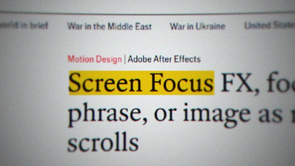 Videohive Screen Focus FX Elements template preview