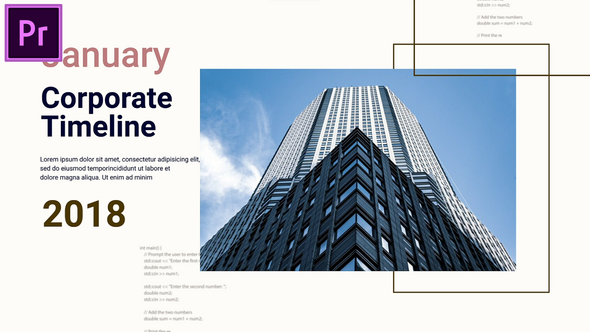 Corporate Company Timeline Slideshow MOGRT for Premier Pro Premiere Pro template preview